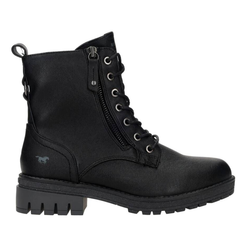 Mustang Bottine a lacets noir Bottines a lacets Chaussures Dames Berca.be