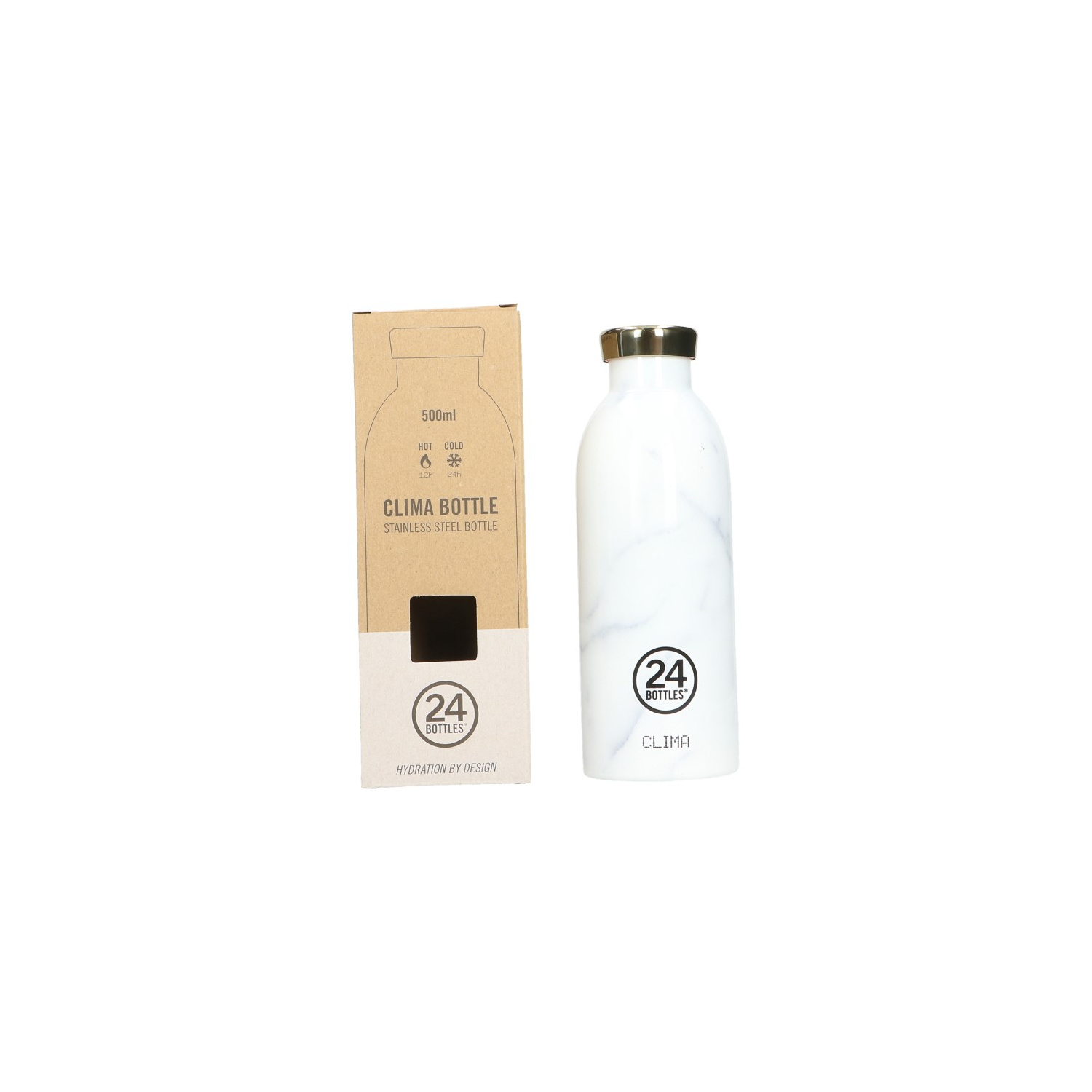 24bottles Clima Bottle - Ice White